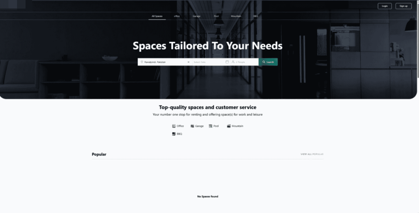 Space Booking Platform