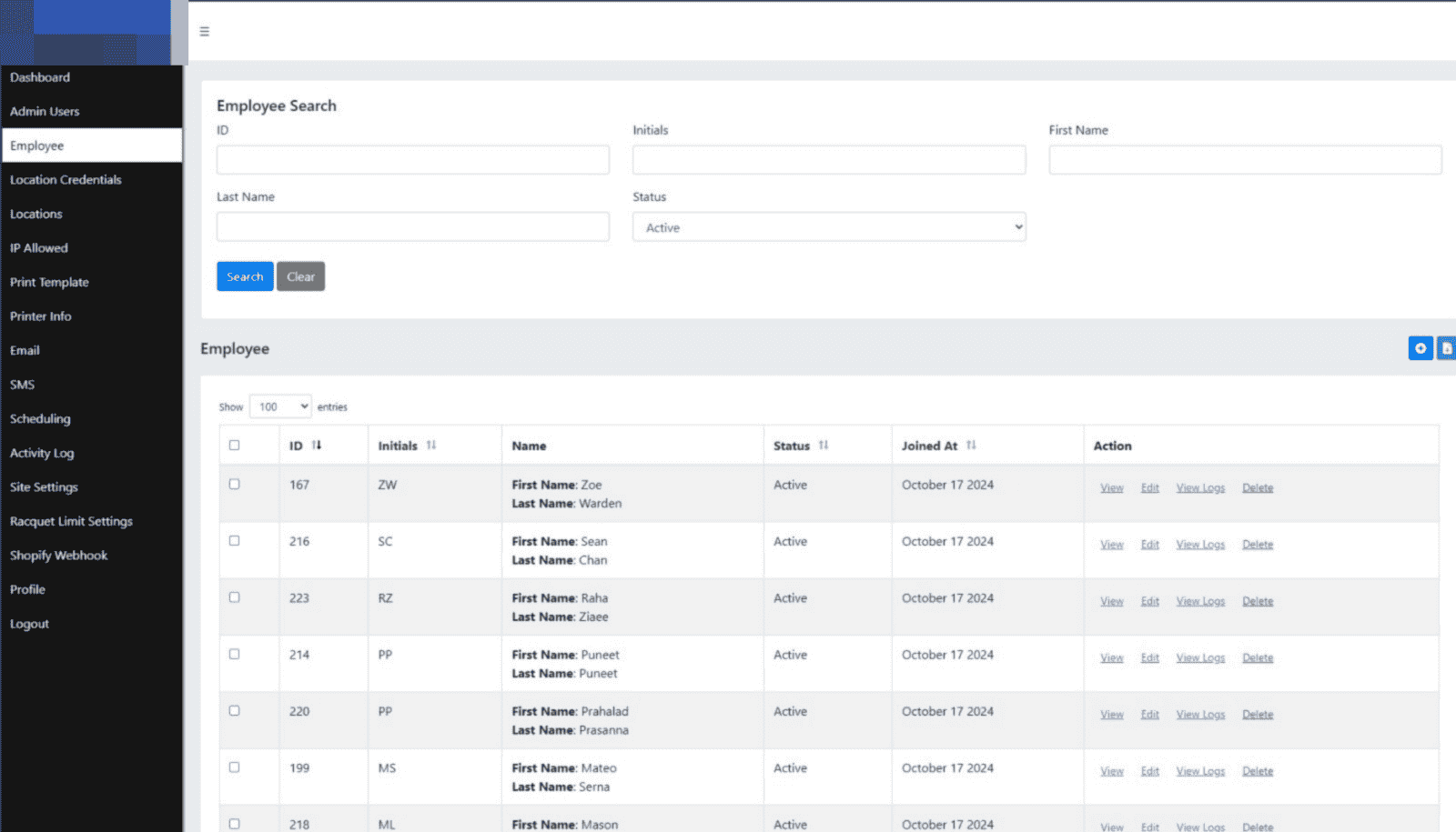 Sport Company Management Platform Service Operations App