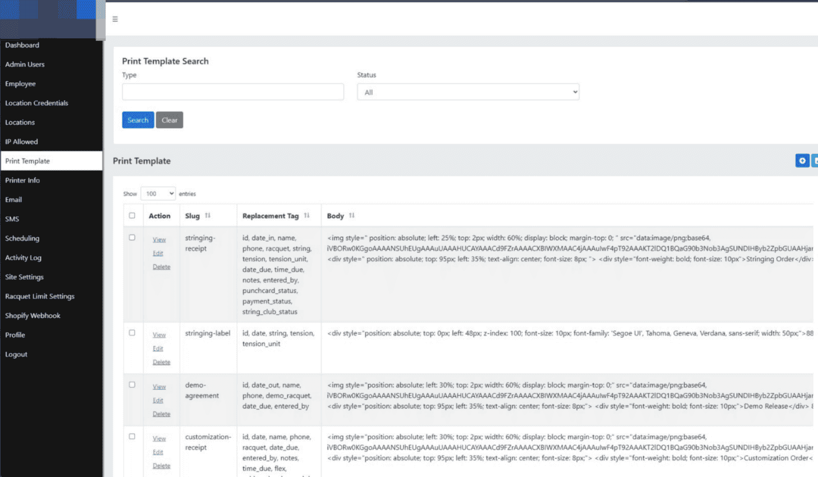 Sport Company Management Platform Results
