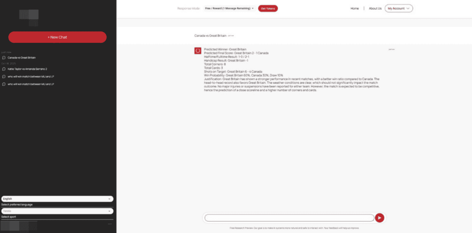 AI Sport Prediction Platform: Real-Time Match Analytics