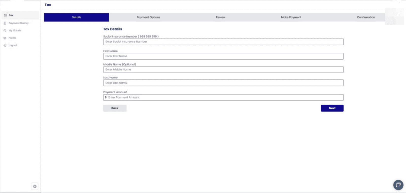 Online Tax Filing Platform