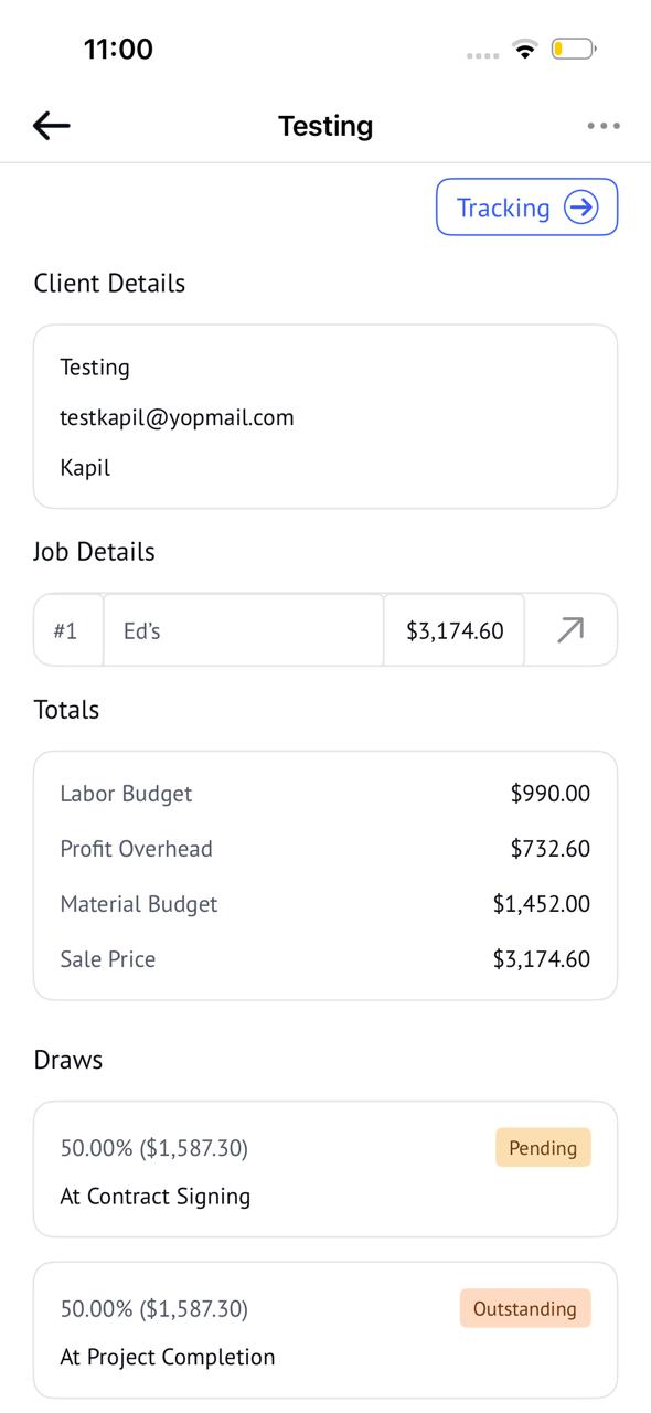 Client Construction Management App