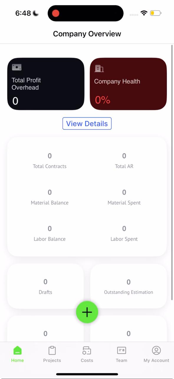 Construction Management Mobile App Results